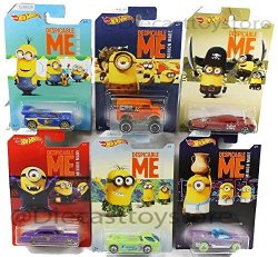 Set Of 6 2017 Hot Wheels Despicable Me Minion Made Movie 1 6 2 6 3 6 4 6 5 6 6 6