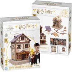 Wizarding World Harry Potter 3D Puzzle - Quality Quidditch Supplies 71 Pieces 18CM