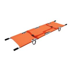 2 Fold Aluminium Stretcher - Orange