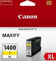 Canon PGI-1400XLY Yellow High Yield Printer Ink Cartridge Original 9204B001 Single-pack