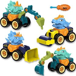 Take Apart Toys Take Apart Dinosaur Toys 4 In 1 Excavator Toy Stem Building Educational Toys For Boys 3 4 5 6 7 Year Olds Sand Toys