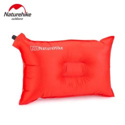 Naturehike Inflated Pillows Compressed Folding Non-slip Pillow Suede Fabric Use ... - Red One Seat