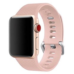 Band For Apple Watch 42MM Langte Silicone Apple Watch Band For Apple Watch Series 3 2 1 Sport Edition 42 M l Vintage Rose