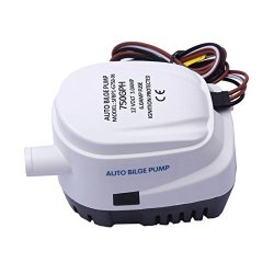 12V Automatic Submersible Boat Bilge Water Pump 750GPH Auto With Float Switch