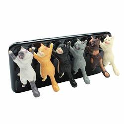 6 Pack Of Cat Phone Stand Perfect For Cat Lovers Great Cat Gift Desk Phone Holder Stand 6 Pack