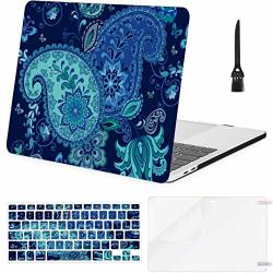 Macbook Pro Case Oriental Paisley Pattern Floral Wallpaper Macbook Pro 13" No Cd-rom Retina A1502 A1425 Plastic Case Keyboard Cover & Screen Protecto