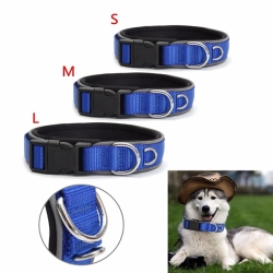 Nylon Dog Collars Pet Puppy Neck Buckle Adjustable Night Visiblity Reflective