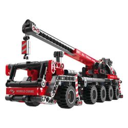 456 Pieces Heavy Mobile Crane Diy Building Stem Educational Toy B4918