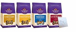 Old Mother Hubbard Oven Baked Minis - 4 Total Flavors: Chicken & Apple P-nuttier Original And Liver Crunch Plus Pet Paws Notepad 20OZ Each 5LB Total