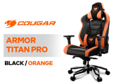 COUGAR Armor Titan Pro Gaming Chair Orange Black