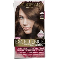 L'oreal Paris Excellence Creme Hair Color Dark Golden Brown 4G Pack Of 4