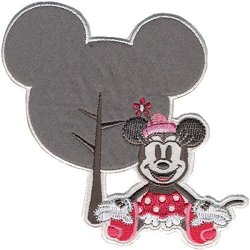 Wrights Disney Mickey Mouse Minnie With Silhouette Iron-on Applique