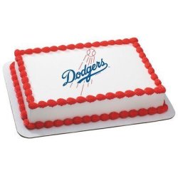 Los Angeles Dodgers Licensed Edible Cake Topper 4651