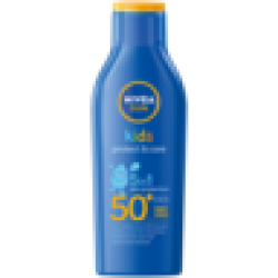 Nivea Sun Kids Protect & Care SPF50+ Extra Water Resistant Sun Lotion Bottle 200ML