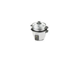 Taurus Rice Rice Chef Compact 300W 600ML Cooker With Glass Lid - White