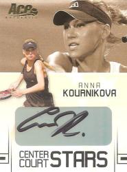 Anna Kournikova - Ace 06 "center Court Stars" - Rare "certified Autograph" Card Cc4
