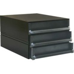 Bantex Texo Modular 3 Drawer Storage System - Black