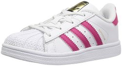 Adidas Originals Baby Superstar I Sneaker White bold Pink white 4 M Us Toddler