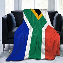 Ohmycolor Fleece Blanket South Africa Flag Texture Microfiber Lightweight Bedding Blankets Super Soft Bed Linen Cozy Luxury Sofa Warm Yoga Mats Blankets Throw Size