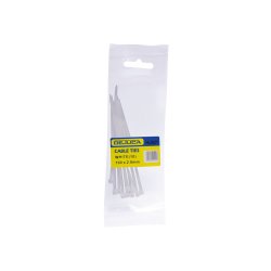 Dejuca - Cable Ties - Natural - 100MM X 2.5MM - 10 PKT - 3 Pack