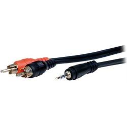 Comprehensive MPS-2PP-3ST Splitter Audio Cable - Splitter Cable - 3 Ft - 1 X Mini-phone Male Stereo Audio - 2 X Rca Male Stereo