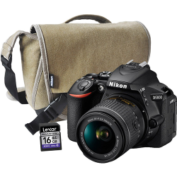 Nikon D5600 + 18-55mm Af-p Dx Vr + Bag + Card