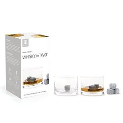 Whisky For Two Original Whisky Stones Set Of 6 & Whisky Glasses Set Of 2 By Teroforma