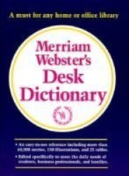 Merriam-webster& 39 S Desk Dictionary Hardcover