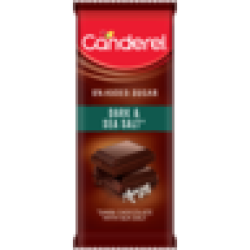Canderel Sea Salt Dark Chocolate Slab 100G