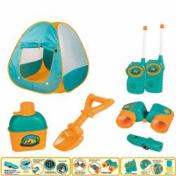Veryke Camping Tent Set For Kids Outdoor Indoor Easy Pop Up Tent Game Play House Toys