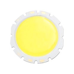 Uxcell 300MA 18W Cob LED Round Light Lamp Chip Pure White High Power 31MM Dia Luminous Surface