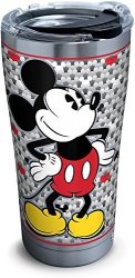 Tervis 1292884 Disney-mickey Mouse Stainless Steel Tumbler With Clear And Black Hammer Lid 20 Oz Silver