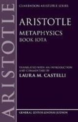 Aristotle: Metaphysics - Book Iota Hardcover