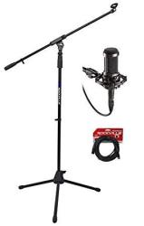 AUDIO TECHNICA AT2035 Cardioid Condenser Microphone mic +tripod Stand +cable