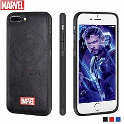 Marvel Avengers Iphone Leather Case Protective Cell Phone Case For Apple Iphone 8 Plus iphone 7 Plus Marvel Avengers Comic Super Hero Inspired Series 3D