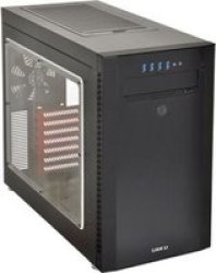 Lian Li PC-A51WRX MINI Tower Atx Chassis - Black Red Interior Highlights - With Windowed Side Panel
