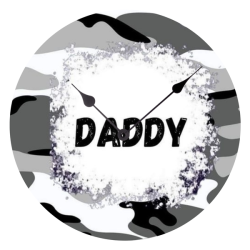 Daddy - Ceramic Wall Clock
