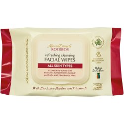 Rooibos Refreshing Wipes All Skin Types 25 Pieces