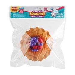 The Orb Factory Jumbo Berry Pie Soft'n Slo Squishies Red blue brown 10.83" X 9.25" X 3.50