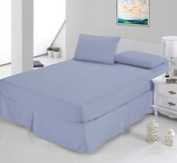 Fitted Sheet -light Blue Double