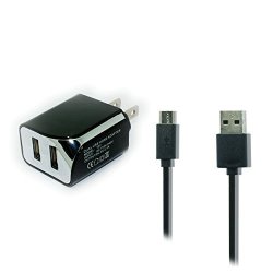 2.1A Wall Ac Charger Adaptor + USB Cable Cord Black For Amazon Fire Phone Kindle Fire HD Kindle Fire HD 7 Kindle Fire Kindle