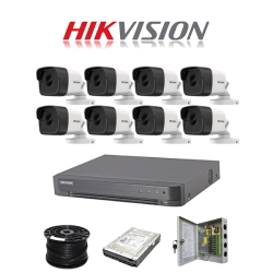 Hikvision 8CH 5MP Turbo HD Kit - HD Dvr Up To 5MP - 8 X New 3K 5MP Smart Hybrid Light Audio Camera