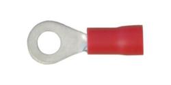 Ring Terminal - Red - 6.4MM - 100 Pieces