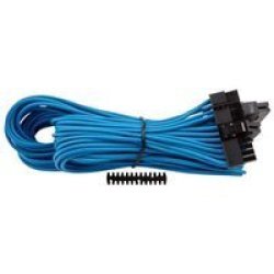 - Individually Sleeved Type 4 Psu Cables Atx 24 Pin - Blue