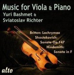 Yuri Bashmet Richter Sviatoslav - Music For Viola & Piano Cd