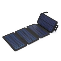 Portable Solar Powered Powerbank With 4 Solar Panels -JG306