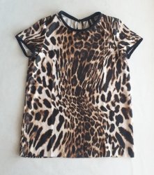 Mango Great Animal Print Top From