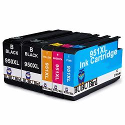 Bubu Bird 950 Compatible Ink Cartridge Replacement For Hp 950 XL 951 XL For Hp Officejet Pro 8100 8600 8610 8615 8620 8630 8660 251DW Printer Black cyan magenta yellow