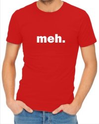 Meh Mens T-Shirt Red Xxx-large