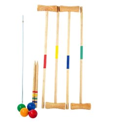 Fine Living - Wooden Croquet Game